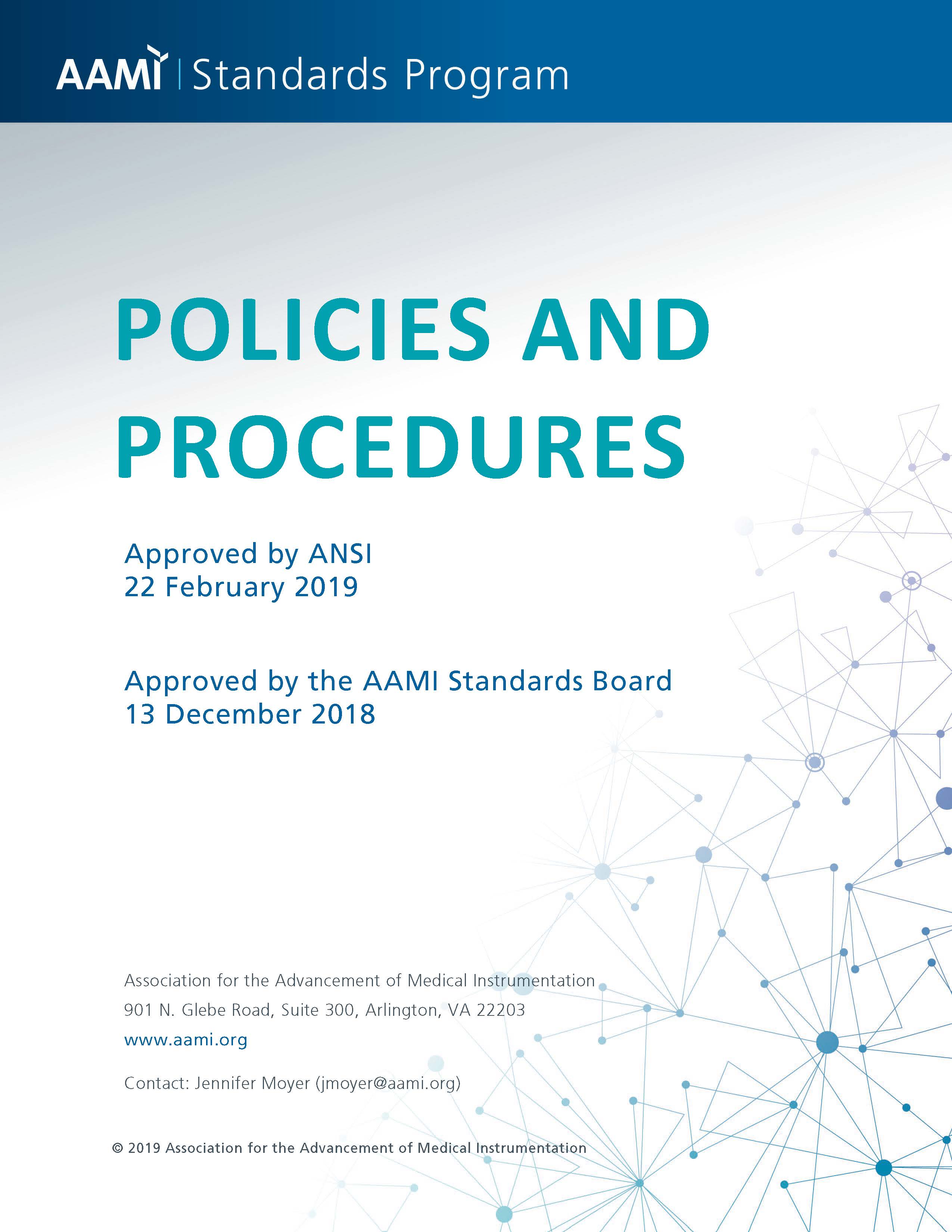 Standards Policies and Procedures Intro AAMI